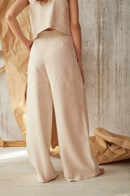 Linen oversized pants