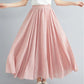 Cotton Linen Women Skirts Maxi Elegant