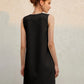 Summer French sleeveless shift dress Women's Haute Couture loose slimming mini sundress