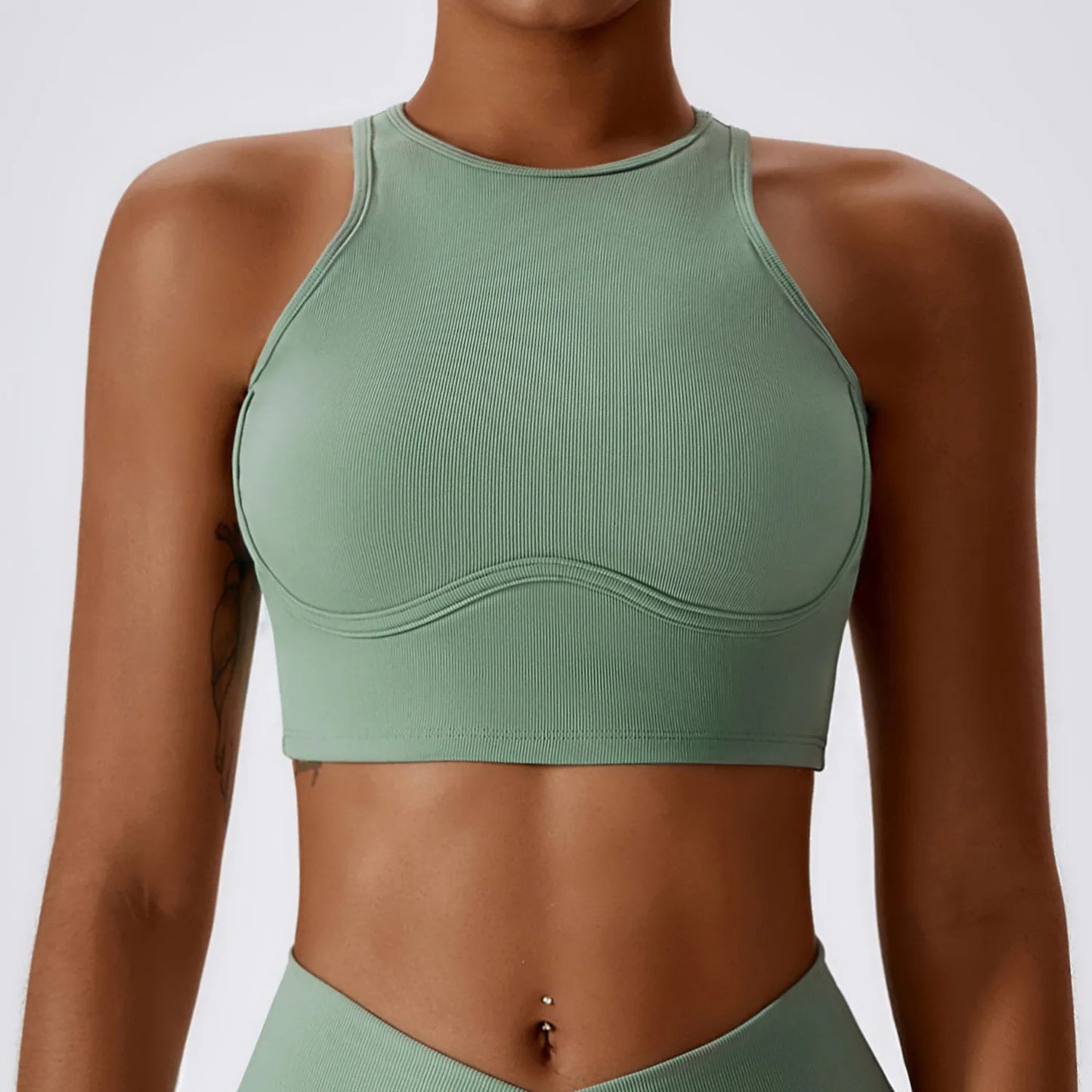 Fitness Push Up Crop Top