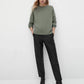 Ethereal  MD 2023  winter new style of Women's casual side button-down wool-blend top knitwear