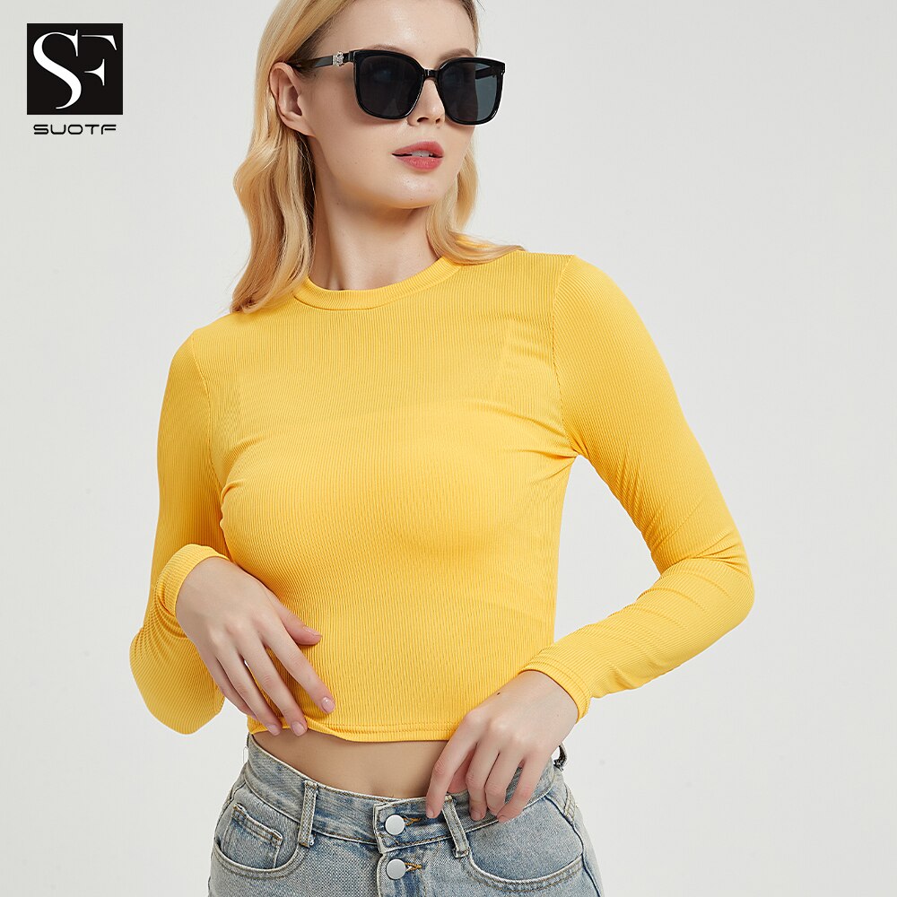 y2k T-shirt O Neck Knit New Short Sleeve Tops White Crop Top Women  Summer Casual Ribber T-Shirt Basic Sexy Streetwear T-shirt