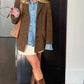 Brown suede jacket