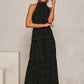 Summer Long Dress Polka Dot Casual Dresses Black Sexy Halter Strapless New 2022 Yellow Sundress Vacation Clothes For Women