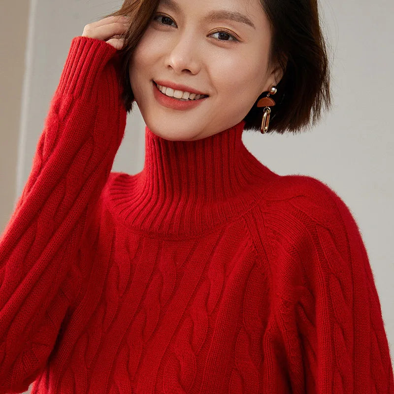 Turtleneck cashmere jumper