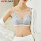 100% Mulberry Silk Lace Bra Wire Free