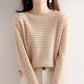 Women O-Neck Striped Sweater Harajuku Winter Retro Women's Thick Slim Stretch Warm Tops 2022 Autumn Knitted Pullover