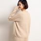 Hollow out decoration cashmere sweater