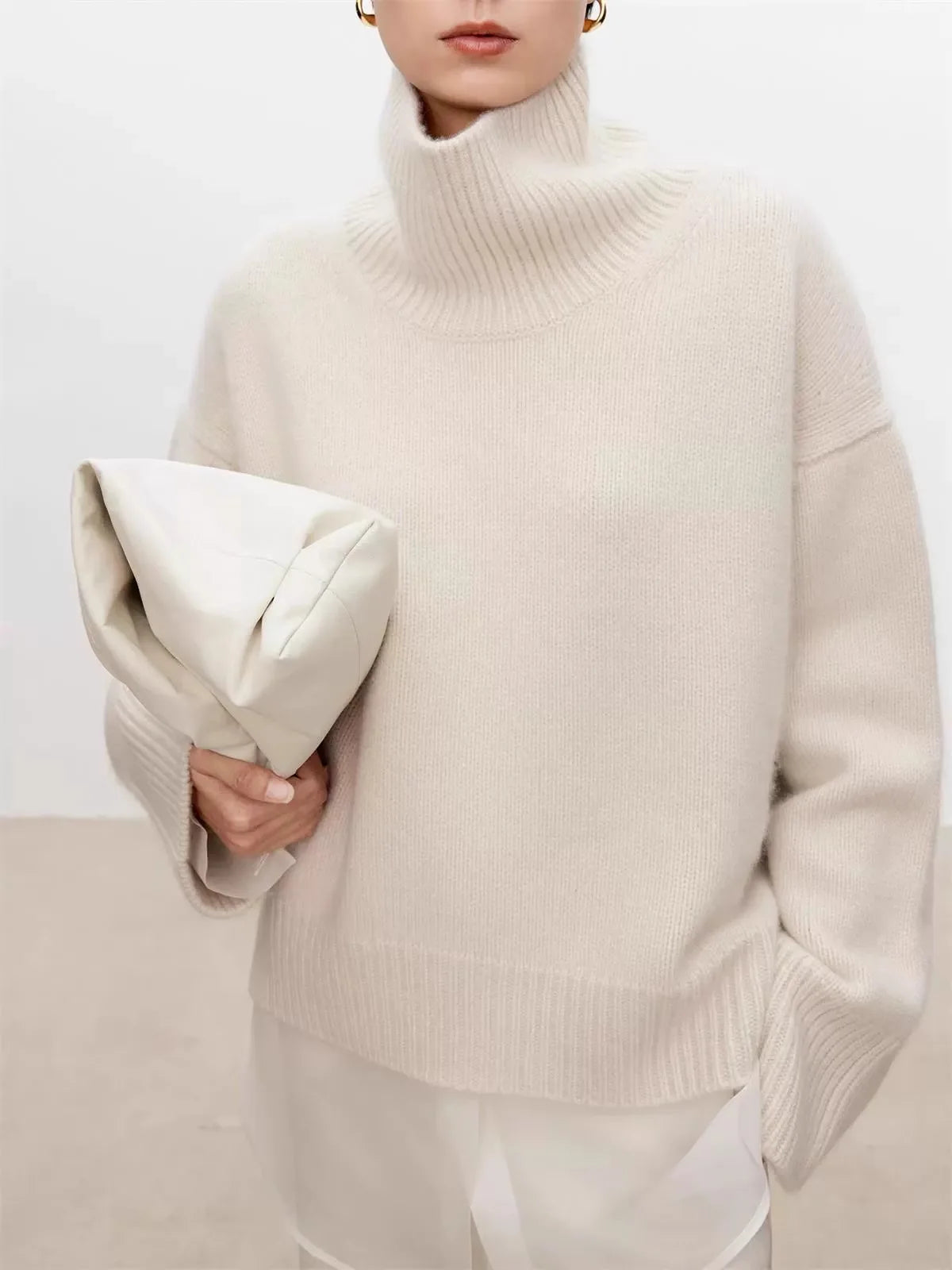 Turtleneck cashmere jumper