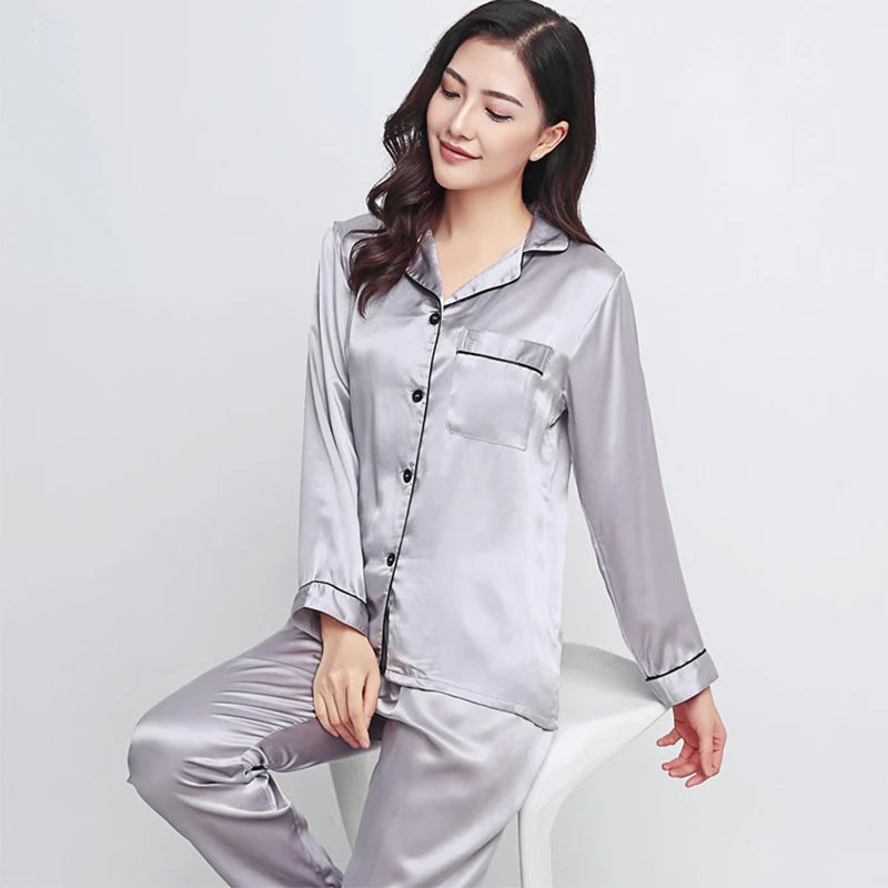 100% Mulberry Silk Pyjama Set