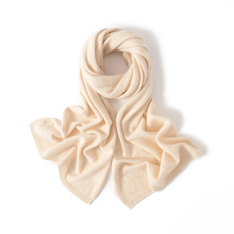 100% Cashmere Knitted Scarf