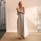 Vintage 100% Linen Women Dress Fashion Sexy Halter Sleeveless Back Bandage Long Maxi Lady Dresses Vestidos MZYBLB3236Y