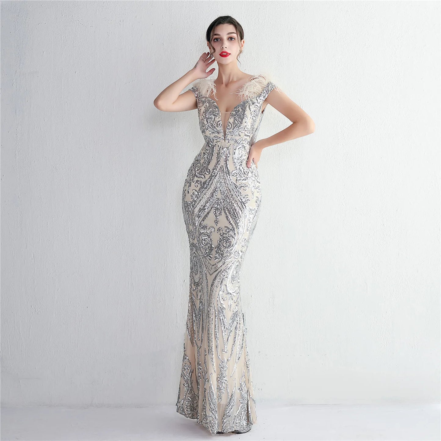 Sequin Evening Dress
