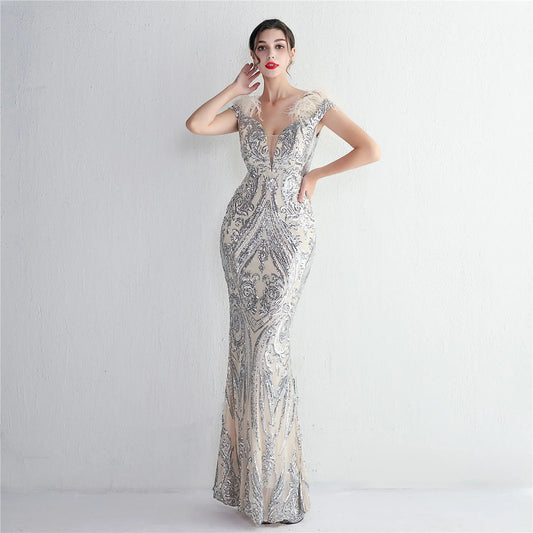 Sequin Evening Dress