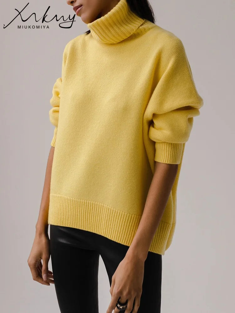 Turtleneck Knitted Pullover