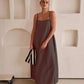 Long Dresses for Women Fashion Cotton Camisole Dress Spring and Summer Women Loose Swing Dress Vacation Casual Spaghetti vestido