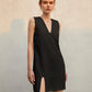 Summer French sleeveless shift dress Women's Haute Couture loose slimming mini sundress