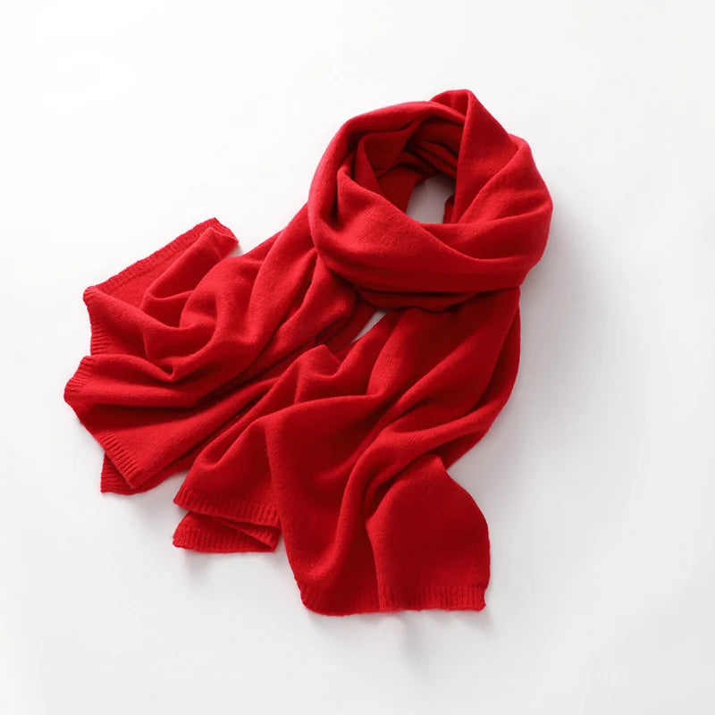 100% Cashmere Knitted Scarf