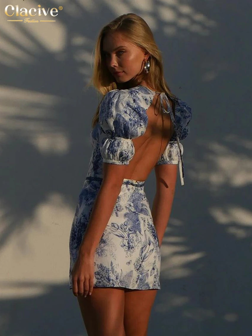 Summer Slim Print Dress