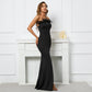 Off shoulder satin dress