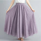 Cotton Linen Women Skirts Maxi Elegant