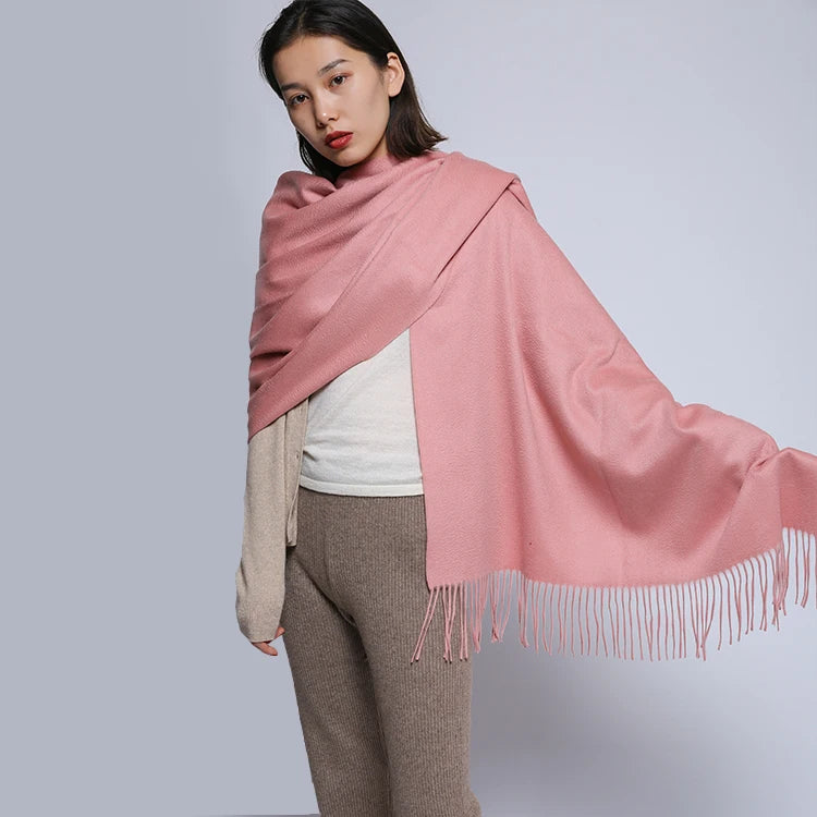 Luxury cashmere big scarf