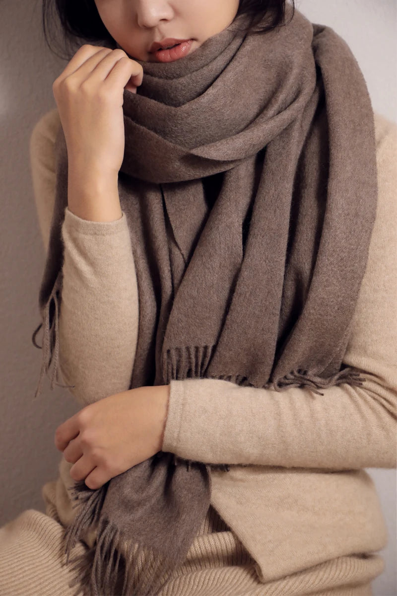 Luxury cashmere big scarf