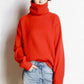 High collar cashmere pullover