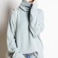 High collar cashmere pullover