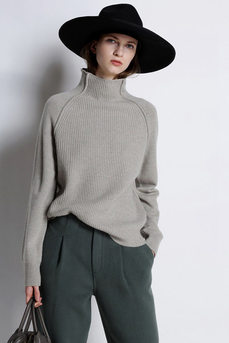 High collar pullover