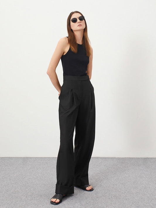 High waist office trousers